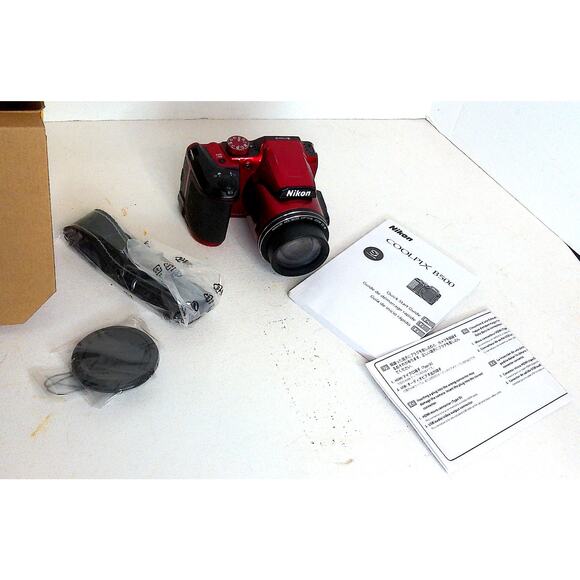 Nikon CoolPix B500 Red READ Parts or Repair READ AS IS - Picture 2 of 8